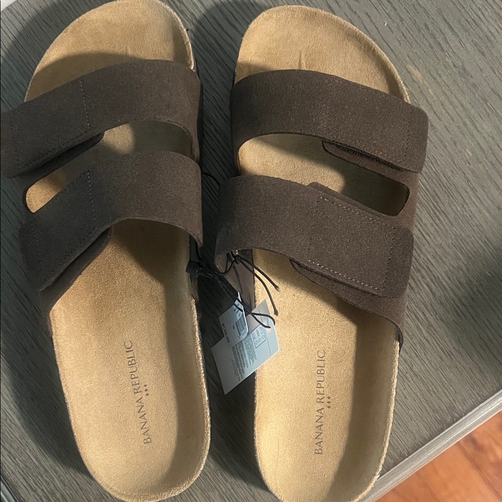 Banana Republic Brown Slide Sandals